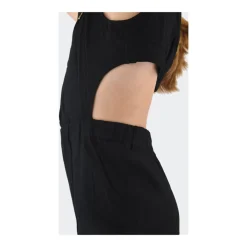 Abito tinta unita elegante con zip posteriore><noscript><img width=