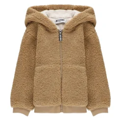 Baby Bouclé Kapuzenpullover>Moschino Hot