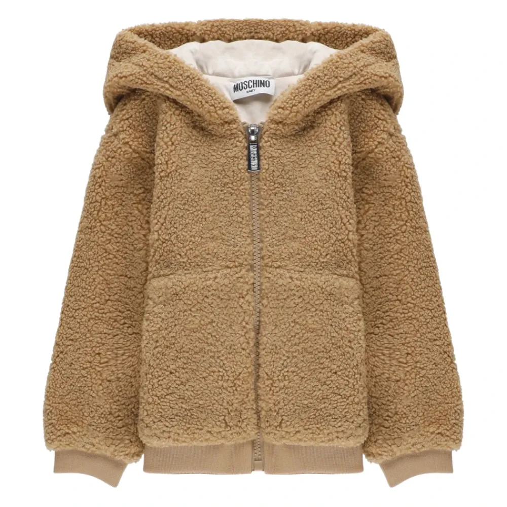 Baby Bouclé Kapuzenpullover>Moschino Hot
