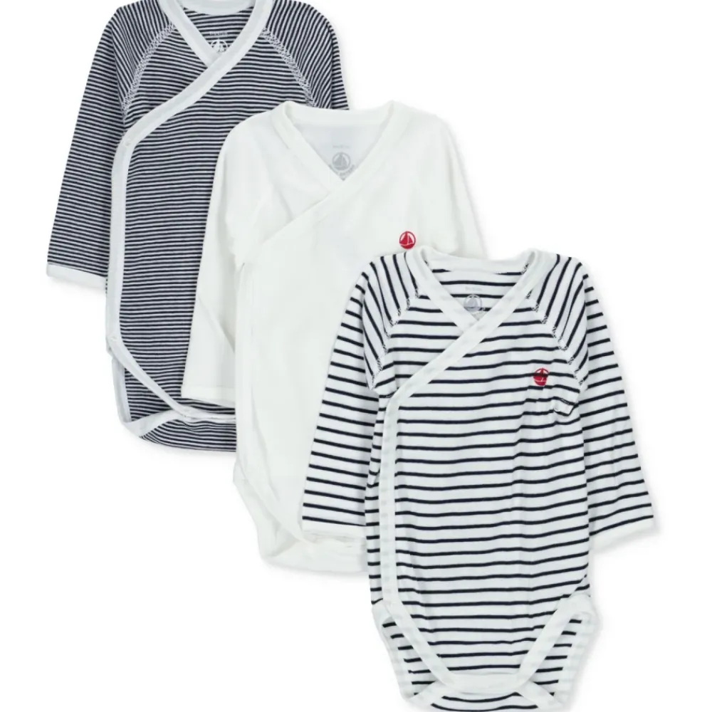 Baby Rompers Bodysuits Set Blau>Petit Bateau Best