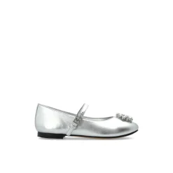 Ballerinas aus Nappaleder mit Brosche>Dolce & Gabbana New