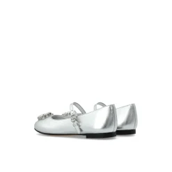 Ballerinas aus Nappaleder mit Brosche><noscript><img width=