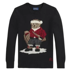 Baumwoll Crew Neck Polo Bear Pullover>Polo Ralph Lauren Outlet
