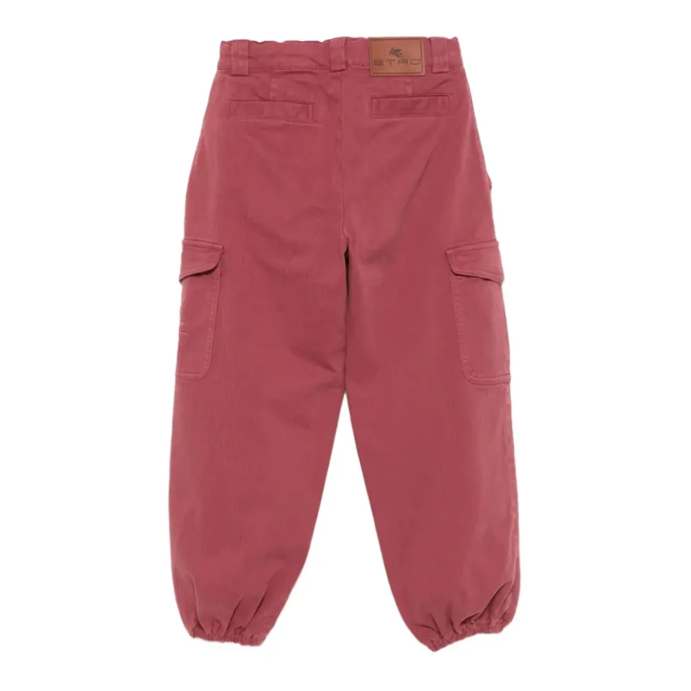 Baumwoll-Cargohose mit Chevron-Muster>Etro Online