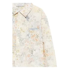 Baumwollhemd mit Blumenmuster><noscript><img width=