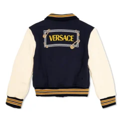 Baumwolljacke mit gesticktem Logo>Versace Clearance