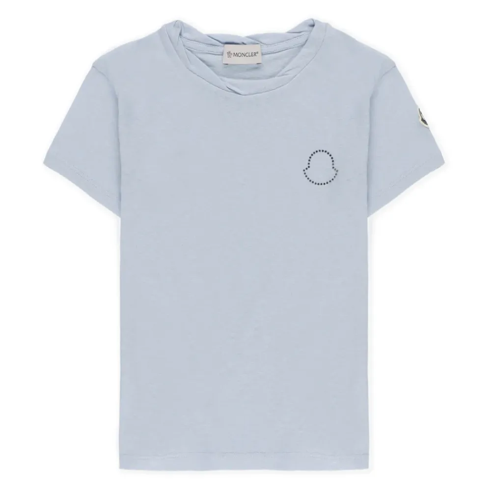 Baumwoll-Leinen T-Shirt>Moncler Discount