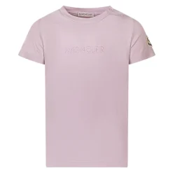 Baumwoll-T-Shirt mit gesticktem Logo>Moncler Sale