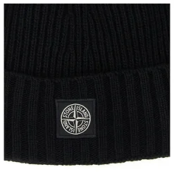 Beanie mit Kompass-Logo-Aufnäher>Stone Island Clearance
