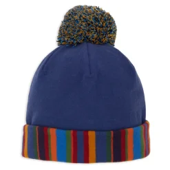 Beanie mit kontrastierendem Umschlag und Bommel>GALLO Sale