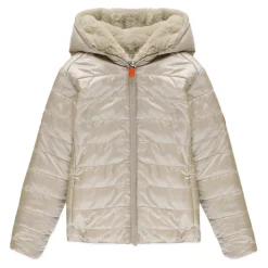 Gesteppte Jacke mit Kapuze><noscript><img width=