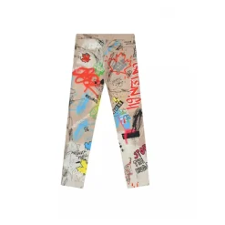 Beige Hose mit bunten Drucken>Dsquared2 Online