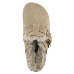 Kinder Sabot Schuhe mit Kunstpelzfutter><noscript><img width=