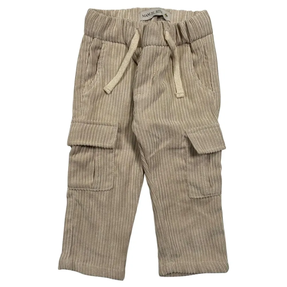Samt Gestreifte Kinderhose>Manuel Ritz Clearance