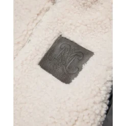 Shearling Jacke mit weißem Reißverschluss>Max & Co Discount
