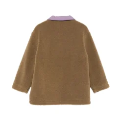 Beige Teddy Textur Kragen Jacke>Bobo Choses Discount