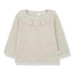 Beiger Pullover mit Knopfverschluss>1 + IN THE FAMILY New