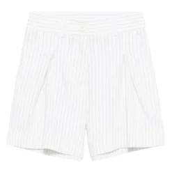 Bermuda-Shorts mit garngefärbtem Streifen>Monnalisa Online