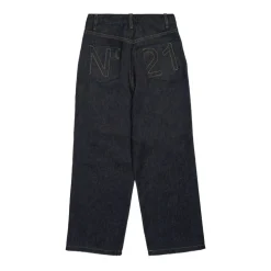 Bestickte Navy Blue Kinderjeans>N21 Hot