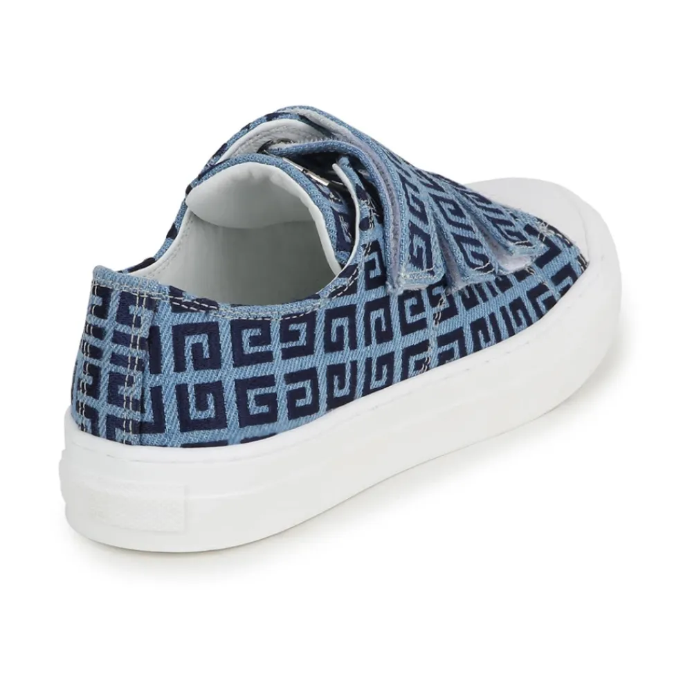 Denim Sneakers mit 4G Muster>Givenchy