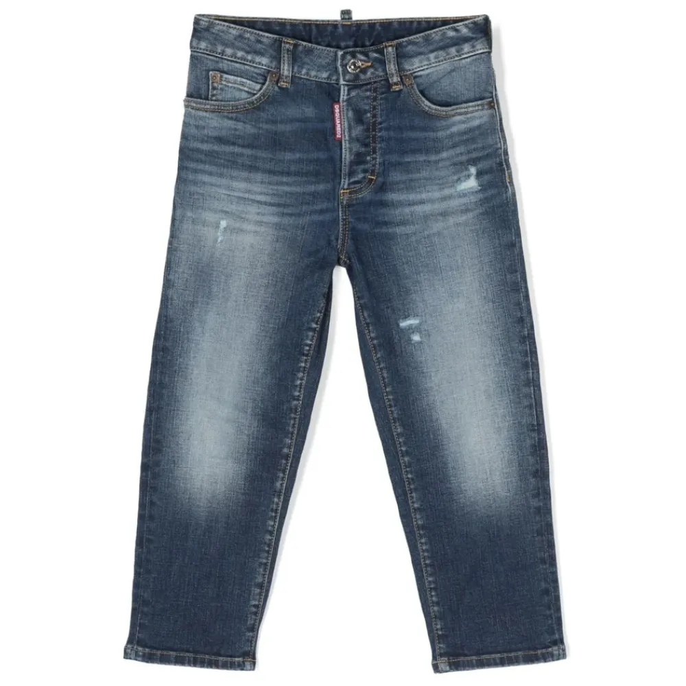 e Baumwolljeans mit Logo-Patch>Dsquared2 New