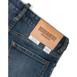 e Baumwolljeans mit Logo-Patch><noscript><img width=