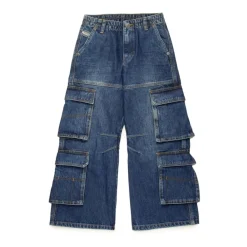 e Denim Cargo Jeans>Diesel