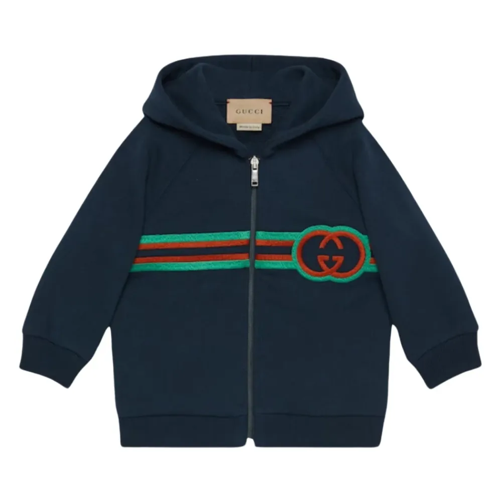 er Kapuzenpullover mit gestreiftem Logo>Gucci New