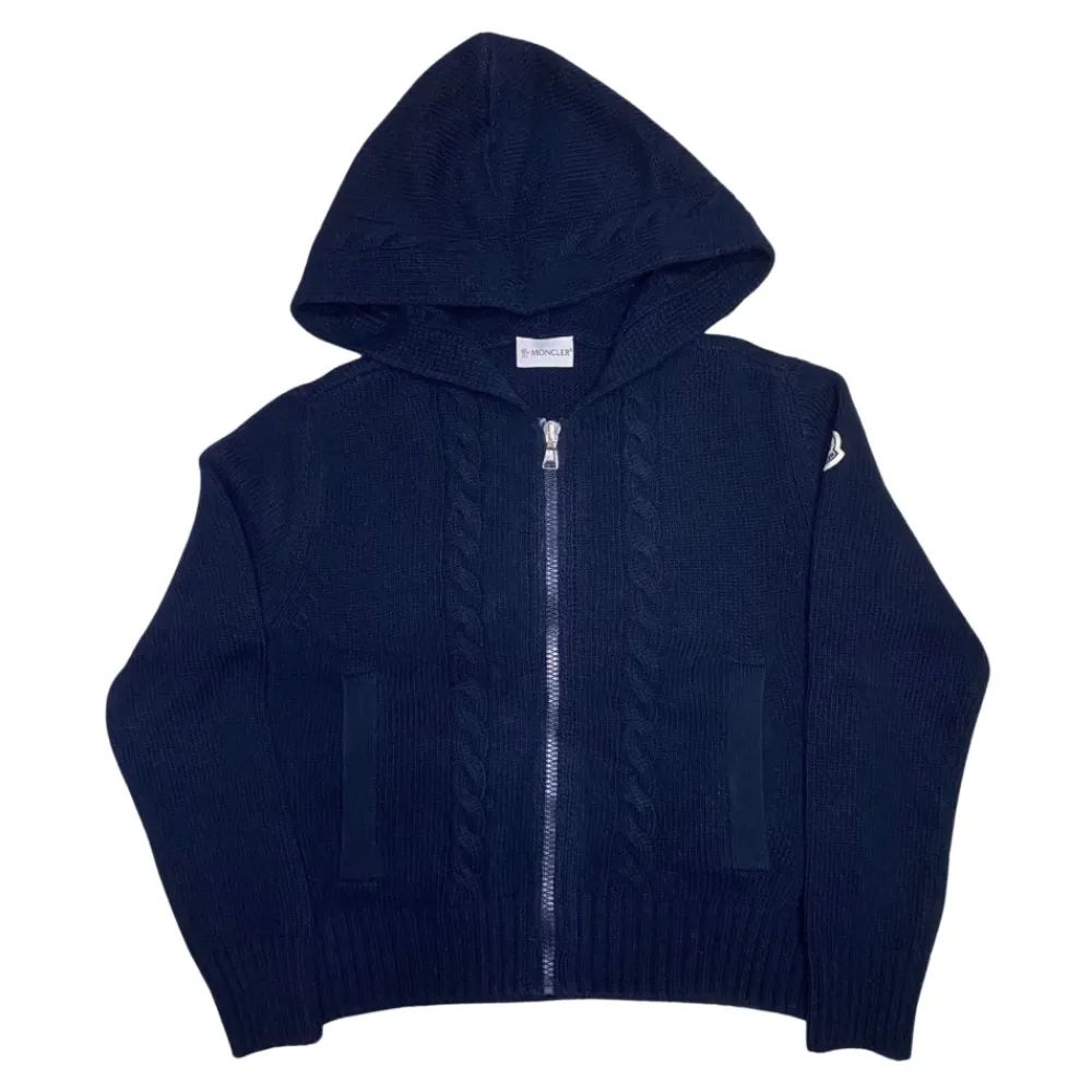 er Kinder-Strick-Cardigan Mit Kapuze>Moncler Sale