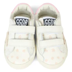 Blumige e Sneaker mit Riemenverschlüssen><noscript><img width=