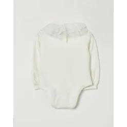 Bodysuit mit Rüschenkragen>Monnalisa Hot