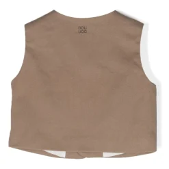 e Baumwoll-Gilet-Jacke mit Logo-Print>Douuod Woman Clearance