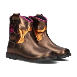 Bronzefarbene Stiefeletten mit Cowboy-Akzenten>Pinocchio Hot