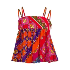 Bunte Baumwollbluse>Pucci Best