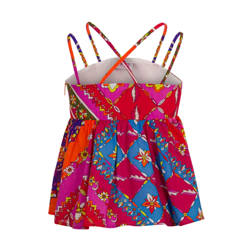 Bunte Baumwollbluse>Pucci Best