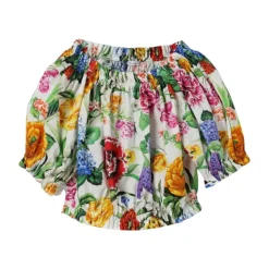 Bunte florale Off-Shoulder Bluse>Dolce & Gabbana