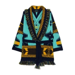 Bunter Intarsia-Strick-Cardigan><noscript><img width=