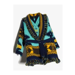 Bunter Intarsia-Strick-Cardigan><noscript><img width=