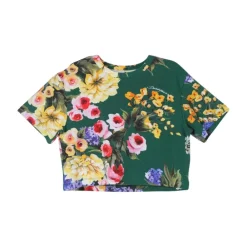 Buntes Blumen-T-Shirt für Kinder>Dolce & Gabbana Sale