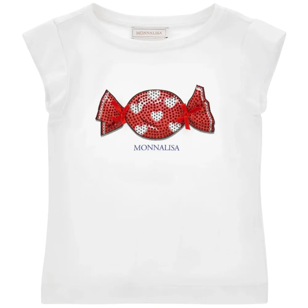 Candy Print T-Shirt>Monnalisa Discount