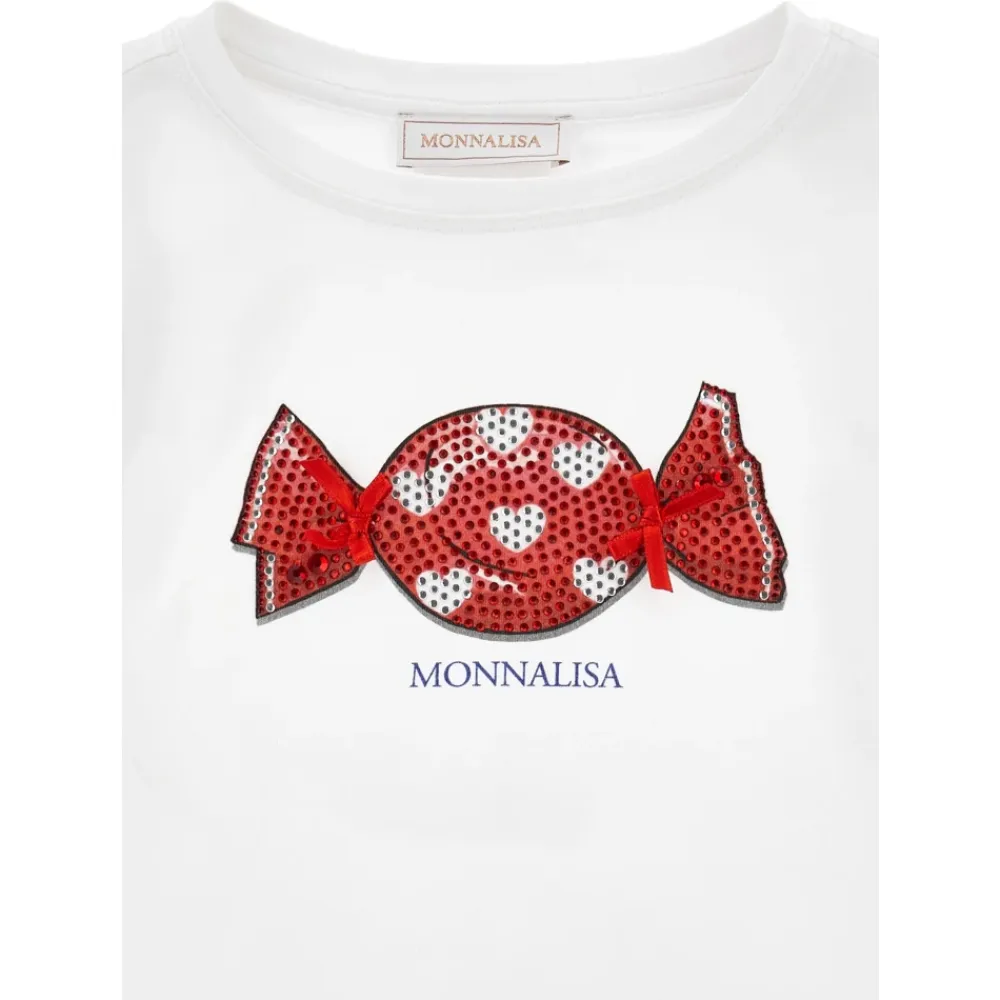 Candy Print T-Shirt>Monnalisa Discount