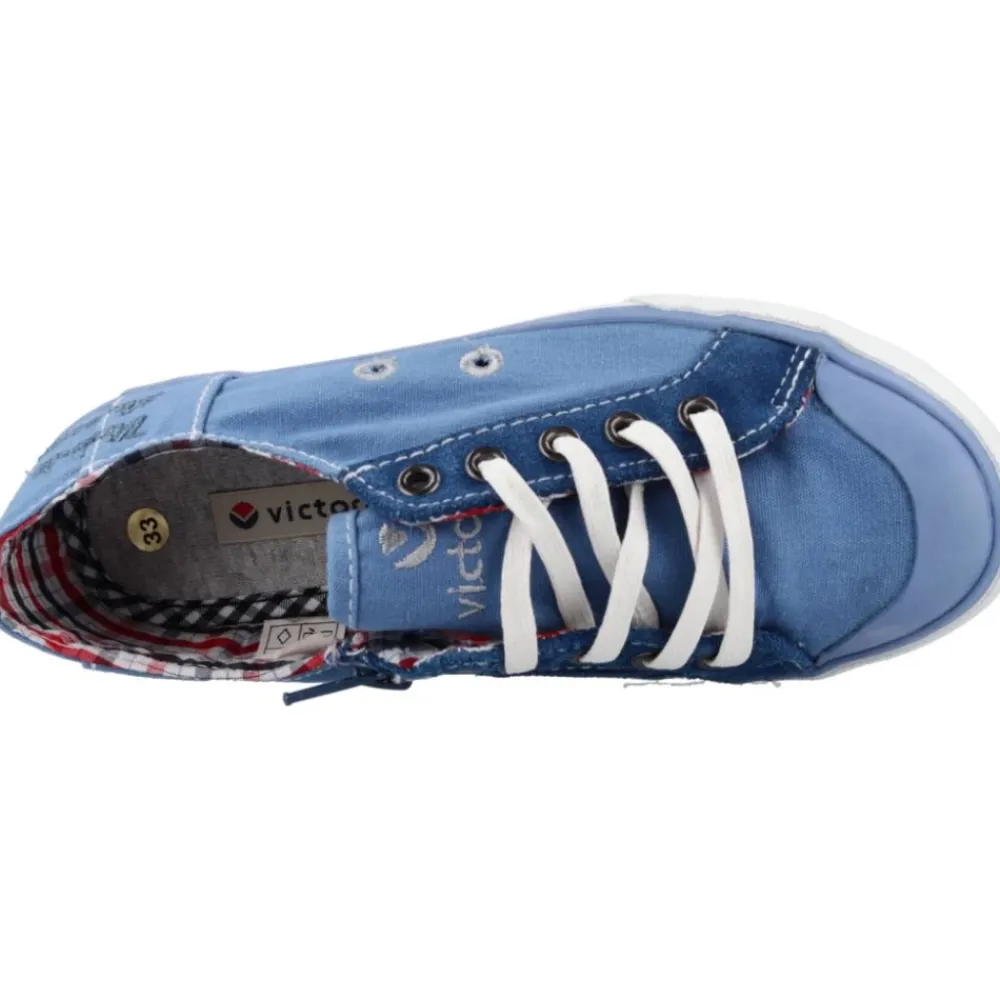 Canvas Lace-Up Sneakers für Jungen>Victoria