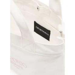 Canvas Shopper Bag mit Logo-Stickerei><noscript><img width=