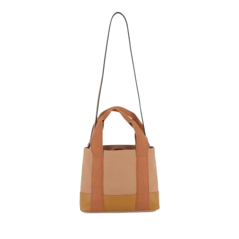 Canvas Tote Tasche Beige>Chloé Hot