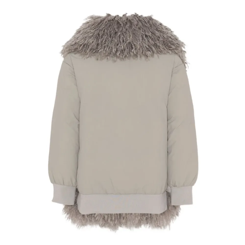 Cappotto con bordo in finta pelliccia>PINKO Online