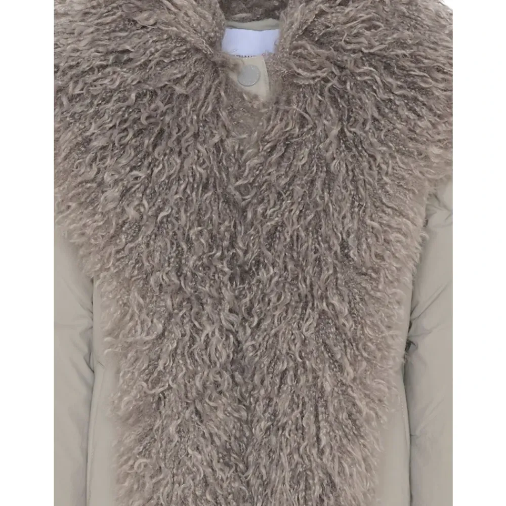 Cappotto con bordo in finta pelliccia>PINKO Online