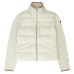Cardigan mit wattierter Vorderseite>Moncler Sale