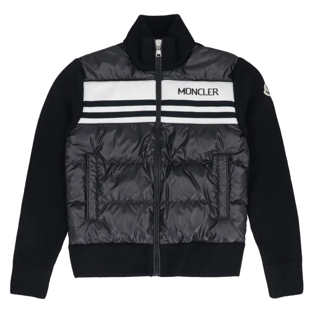 Cardigan mit wattierter Vorderseite>Moncler Sale