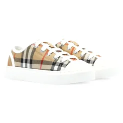 Check Cotton Sneakers>Burberry Discount
