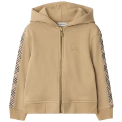 Check Tape Reißverschluss Hoodie>Burberry Best